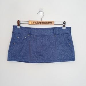 Athleta Bettona Bikini Swim Skort Heathered Purple Medium